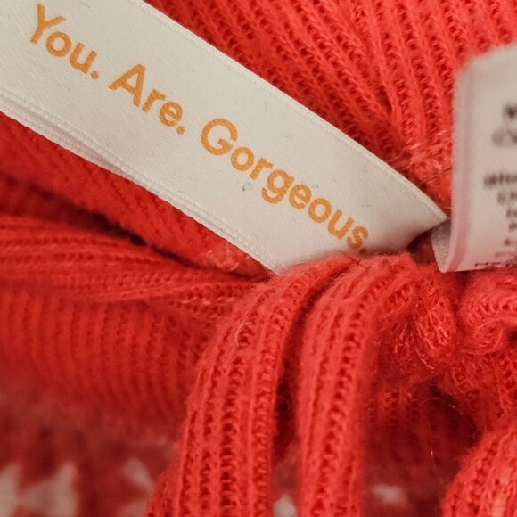 Joyspun Pajama Pants Womens 2X Red/White Christmas Pattern Waffle Knit Tapered - Picture 9 of 11